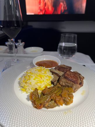 Indian style lamb chops. Overcooked and gray inside.