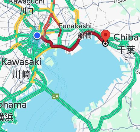 Keio Line route from Tokyo Station
