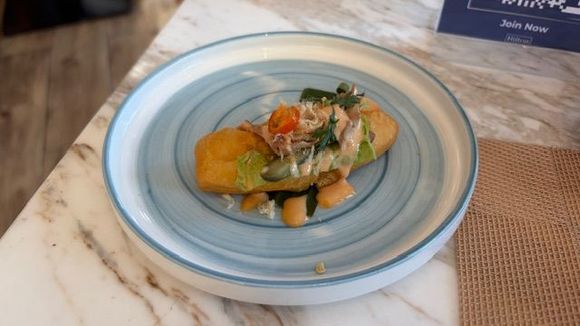 Gold and diamond members get a small plate of local dish