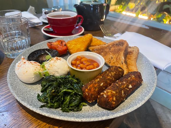 A la carte - vegetarian breakfast (similar items were on the buffet)
