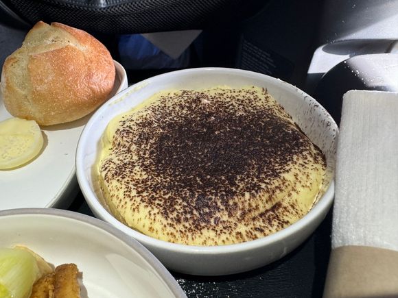 Tiramisu, very good!!  Paired nicely with a cappuccino!