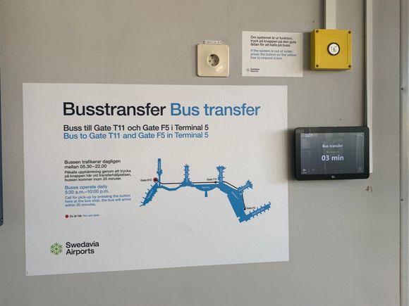 Detail of the intra-Schengen transfer gate in ARN-T2.