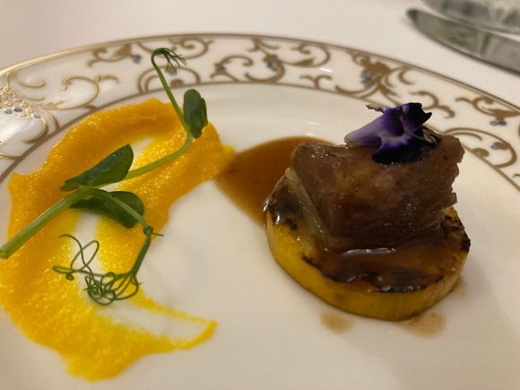 From the kitchen: Amuse beet & pumpkin