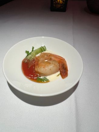 Amuse bouche (was called American shrimp) - was odd, almost like shrimp with ketchup