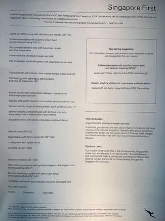 Food menu