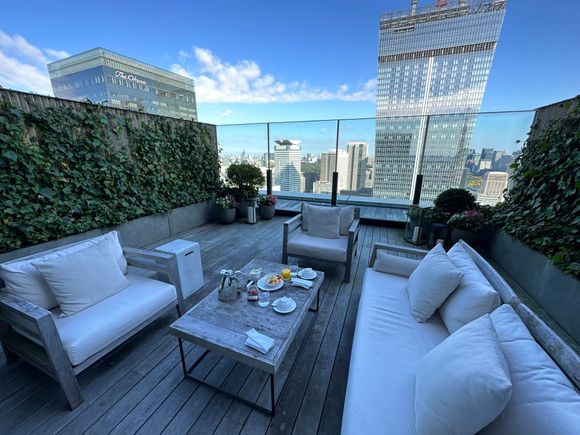 Breakfast on terrace