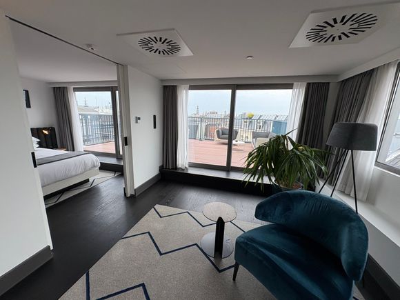 From living room to bedroom 