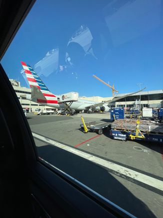 Quick CK tarmac ride from Eagles nest to Terminal 4. Always love viewing the plane from the tarmac itself. 