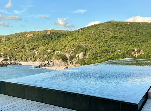 Our infinity pool with a view