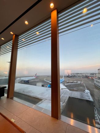 View from the lounge. This is the fog in the morning that worsened throughout the day. 