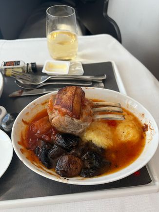 Lamb. Overcooked but flavour was okay. Tender. 
