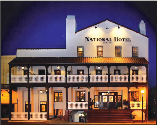 National Hotel, Water St. 2, at the head of Main St.