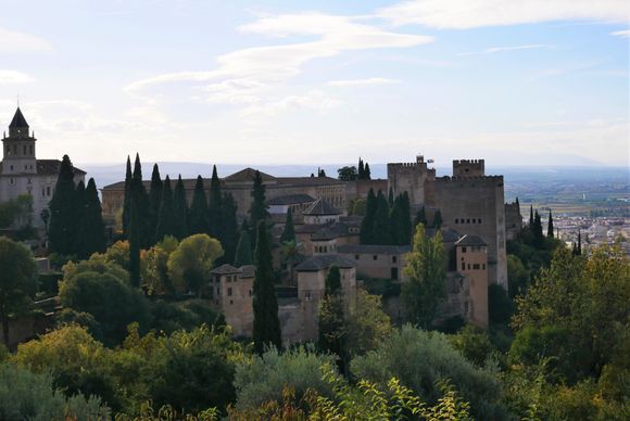 View of the Alhambra from the Generalife.