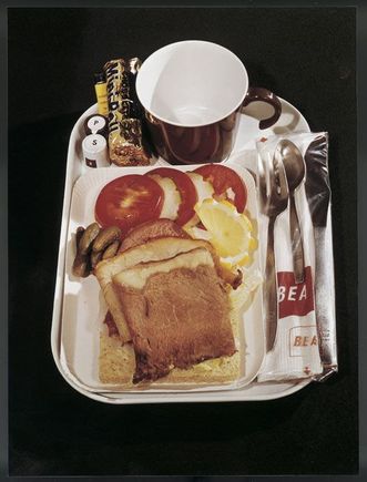 BEA open faced sandwich/afternoon tea 1960's