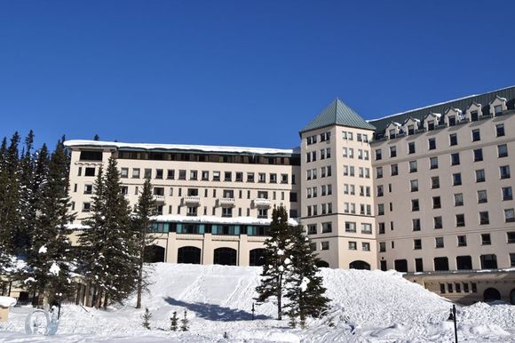 Looking back at Chateau from Lake Louise