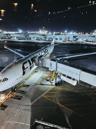 A330-300 at the gate at JFK