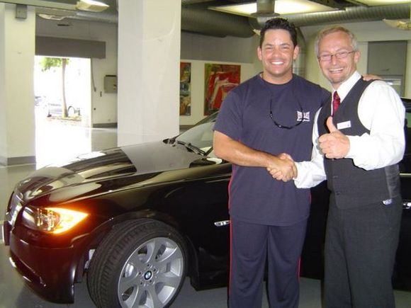 Picking up my BMW during European Delivery in 2005.