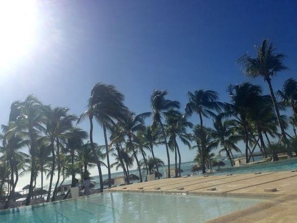 Pools at beach club