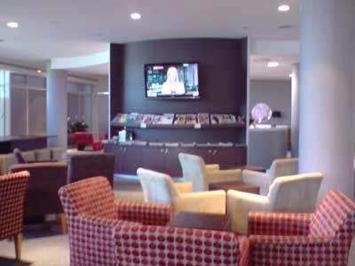 View to Magazine &amp; Newspaper racks