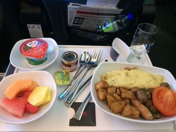 LHR->YYZ. The only 'choice' on menu