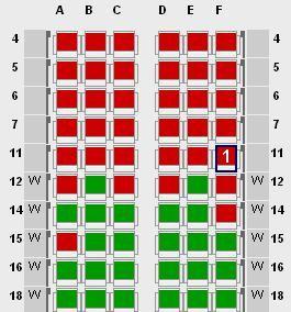 LH943 seatmap on lh.com