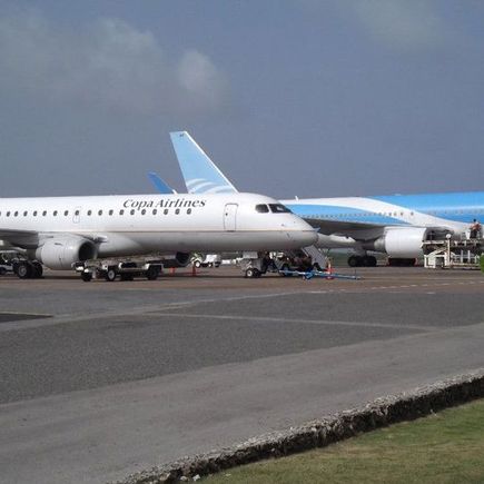 Copa Airlines on the deck in Punta Cana
