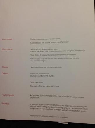 LX179 Business class DEC-FEB 14, Menu