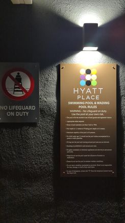 Rooftop pool - rules