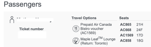 I think "return: Toronto" must mean "at Toronto", not "at the start of the journey via Toronto" :)