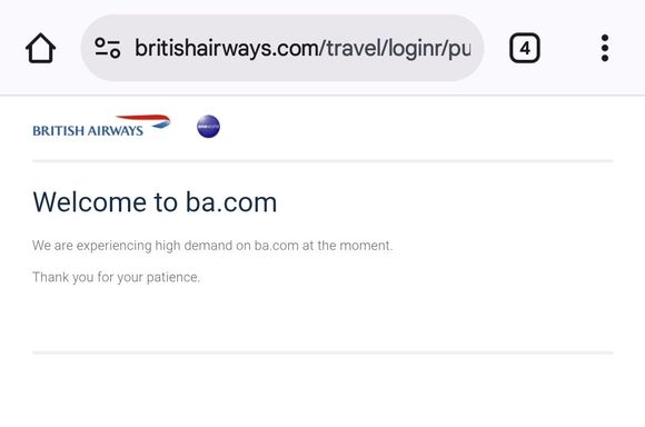 Welcome to ba.com
We are experiencing high demand on ba.com at the moment