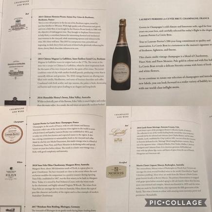 Lack luster wine menu