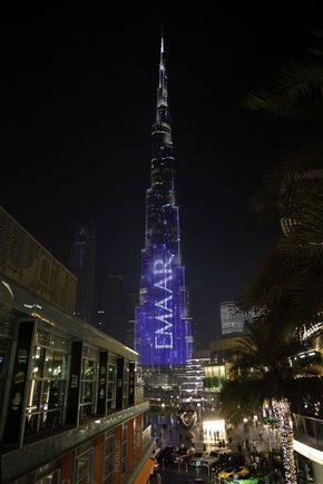 Burj Khalifa at night