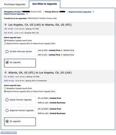 Notice outbound flight says "Waitlist"; Yet ATL-EWR-LAX does not, so you would think you could confirm!