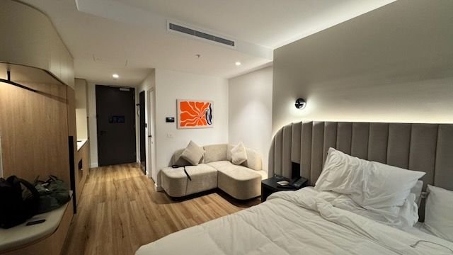 The worst Hyatt sofa next to one of the best Hyatt beds
