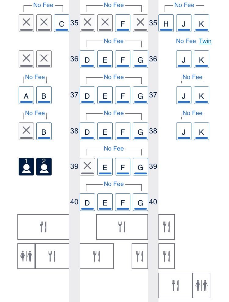 SEATING GUIDE BA BOEING 777 200 B772 visual data 7