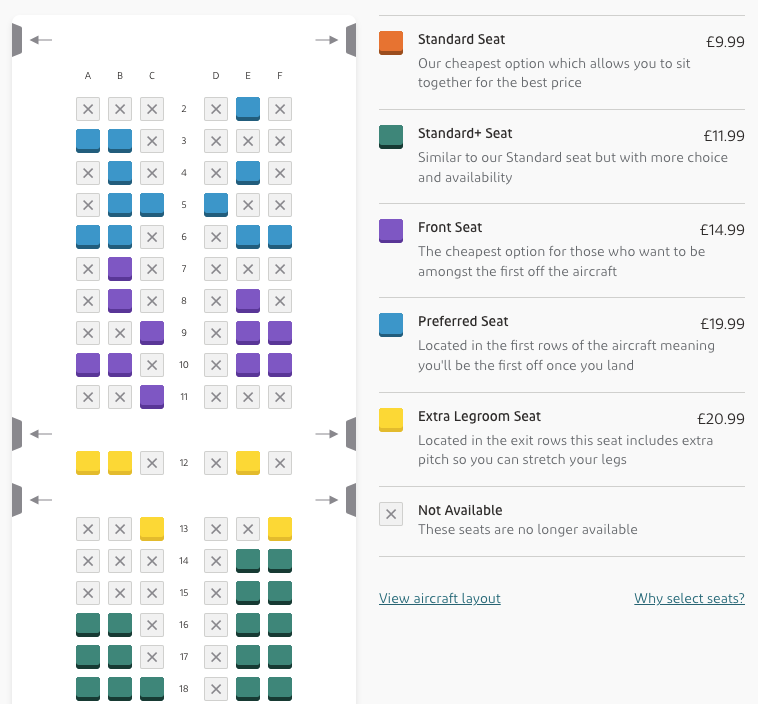 EI checkin seat selection