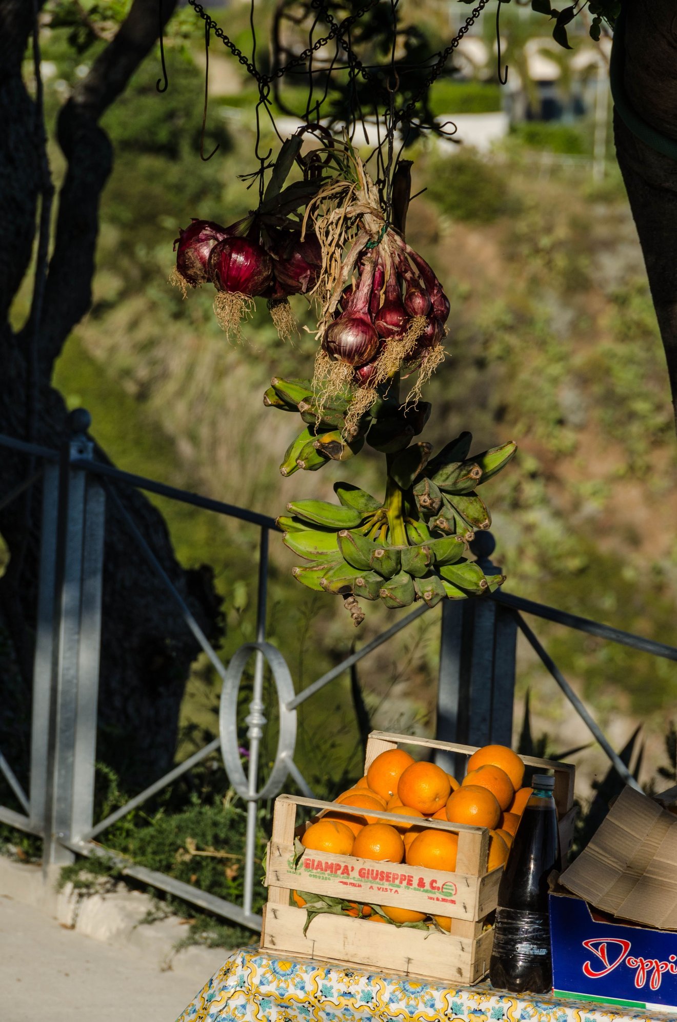 Produce for sale in Capo Vaticano.