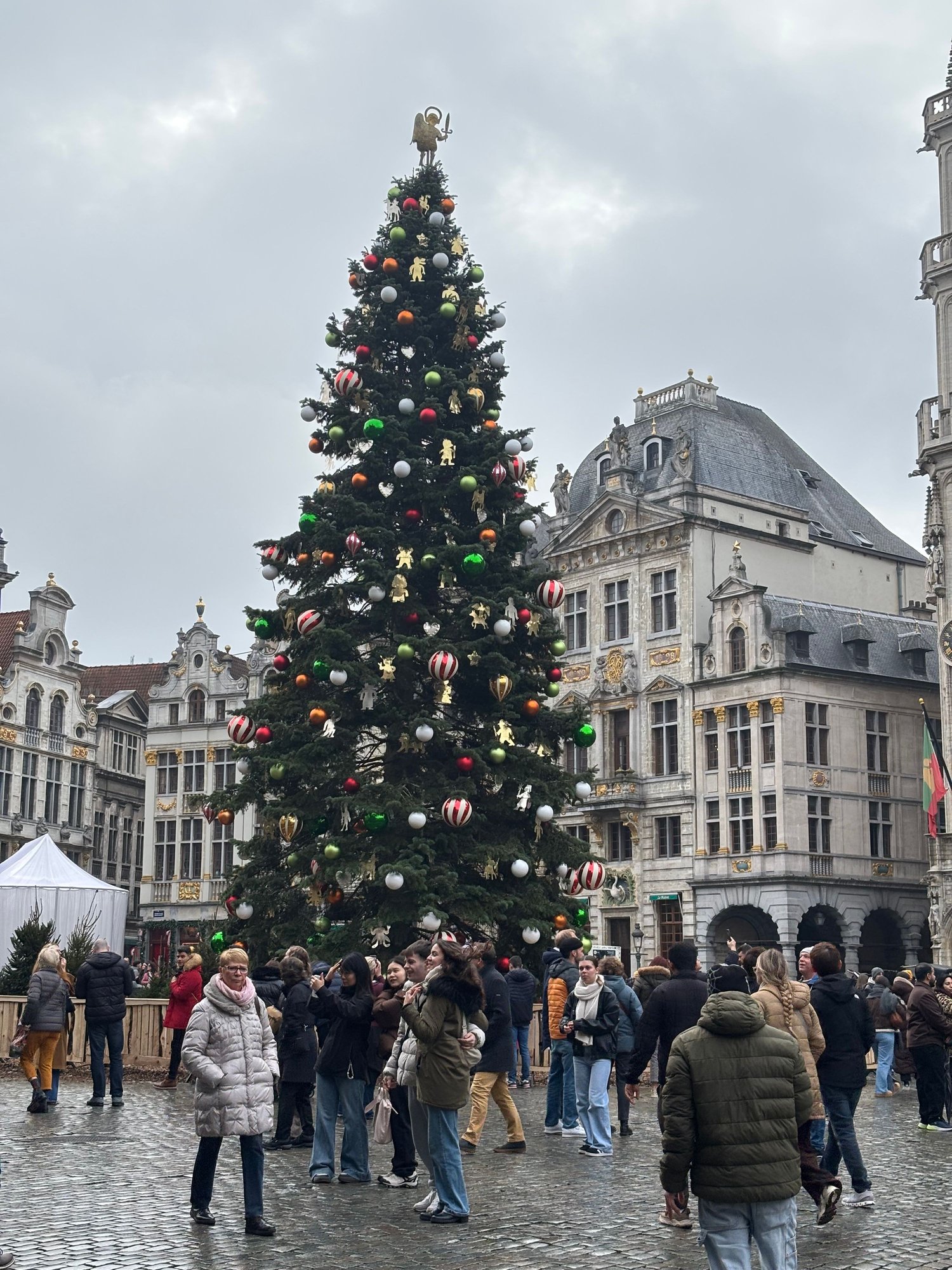 Christmas tree in the Grand Place.