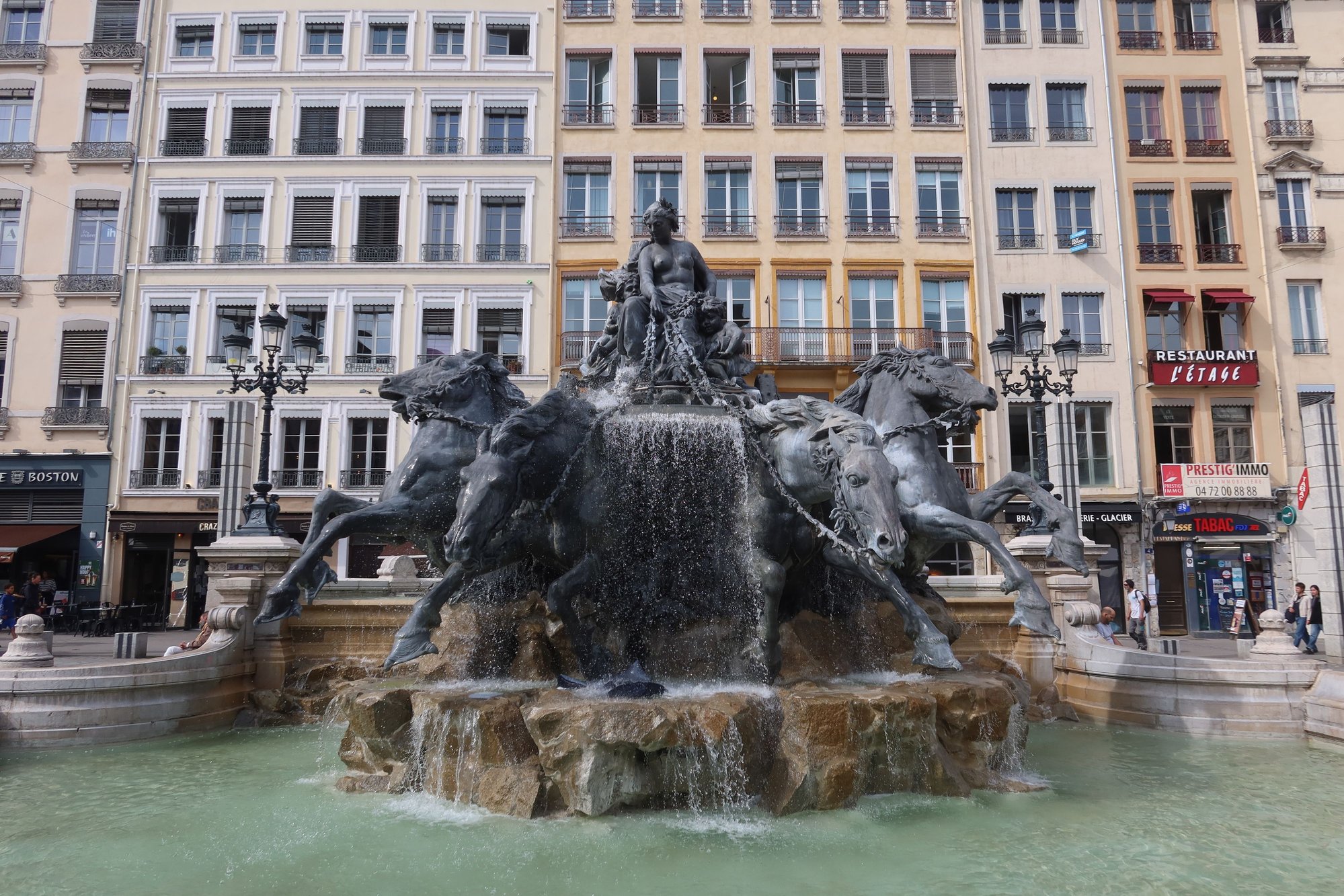 Bartholdi Fountain on Place des Terreaux