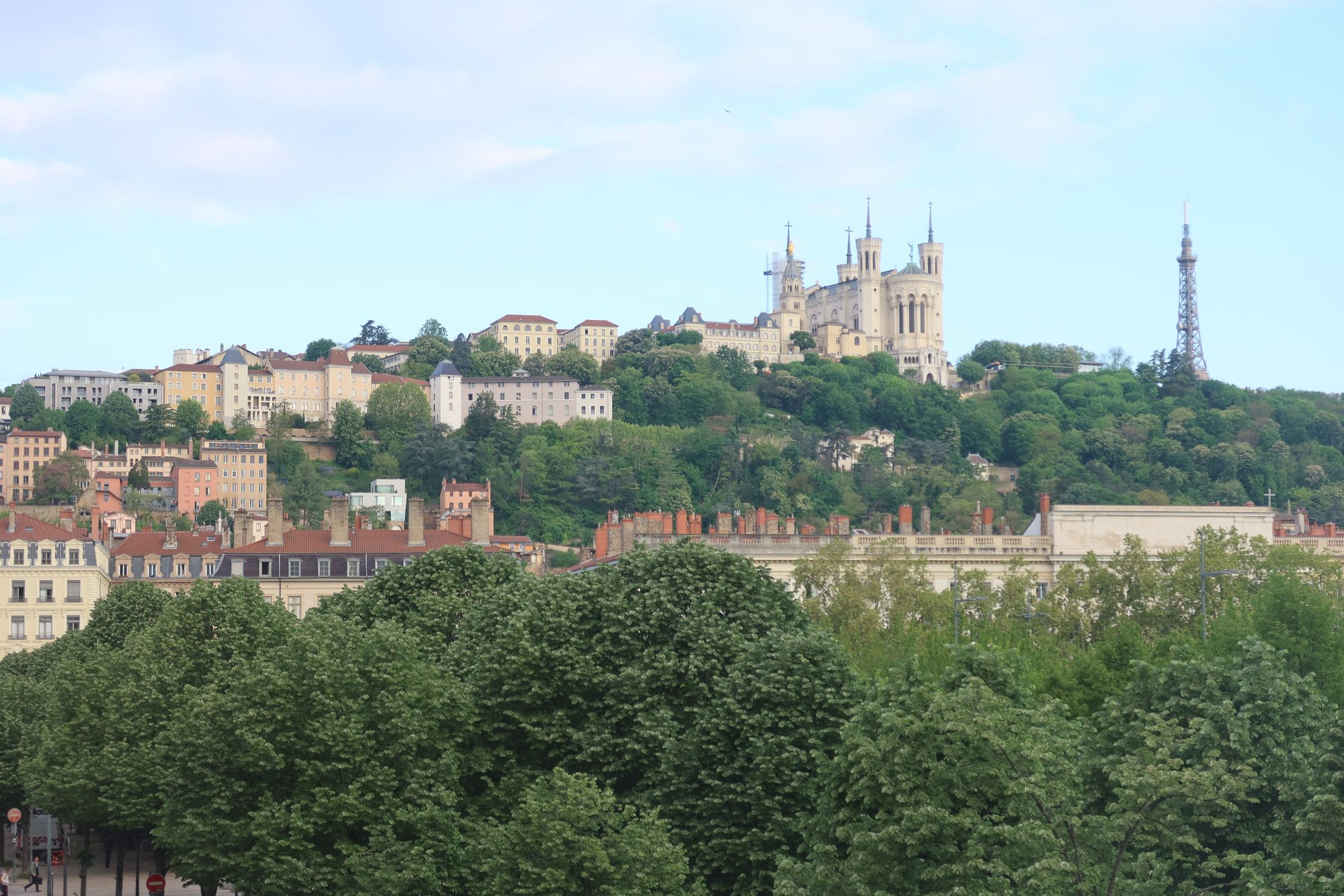 Fourviere HIll as Seen from Place Bellecour