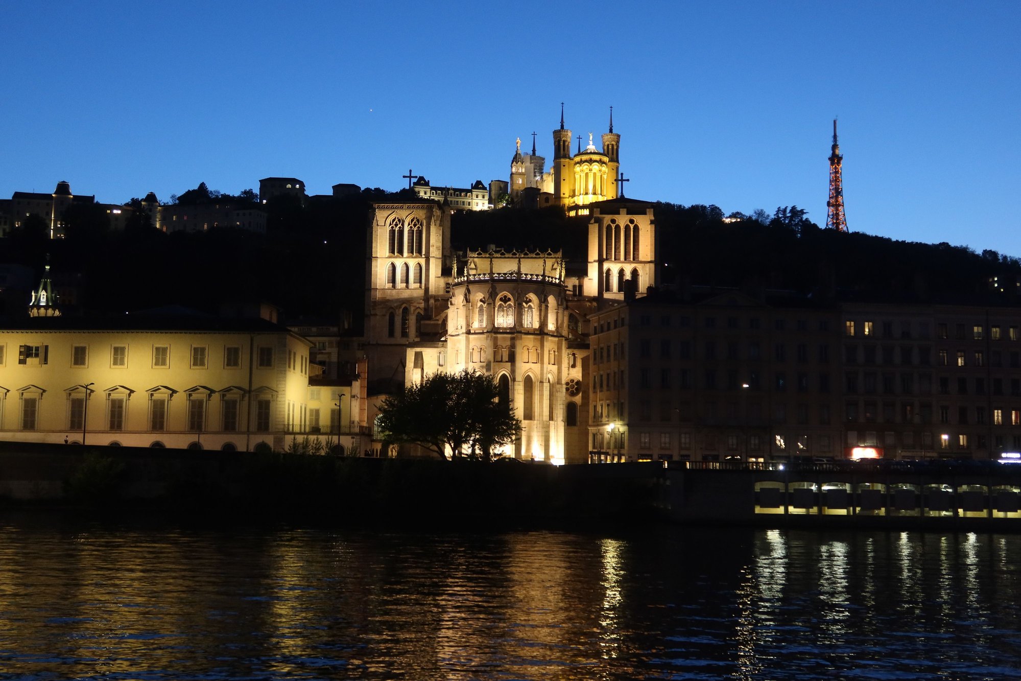 Fourviere Hill at Night