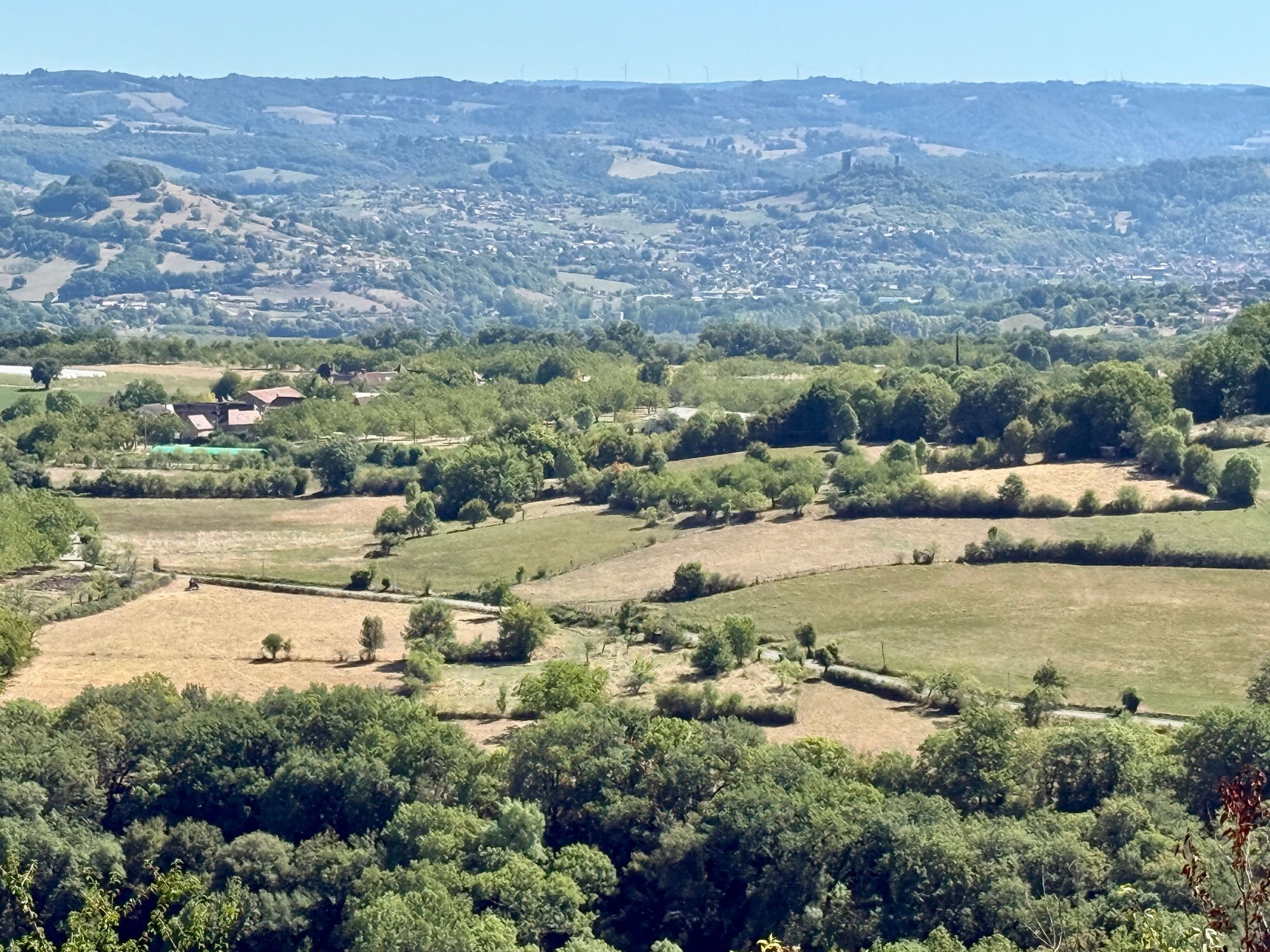 Looking out over the countryside from Loubressac