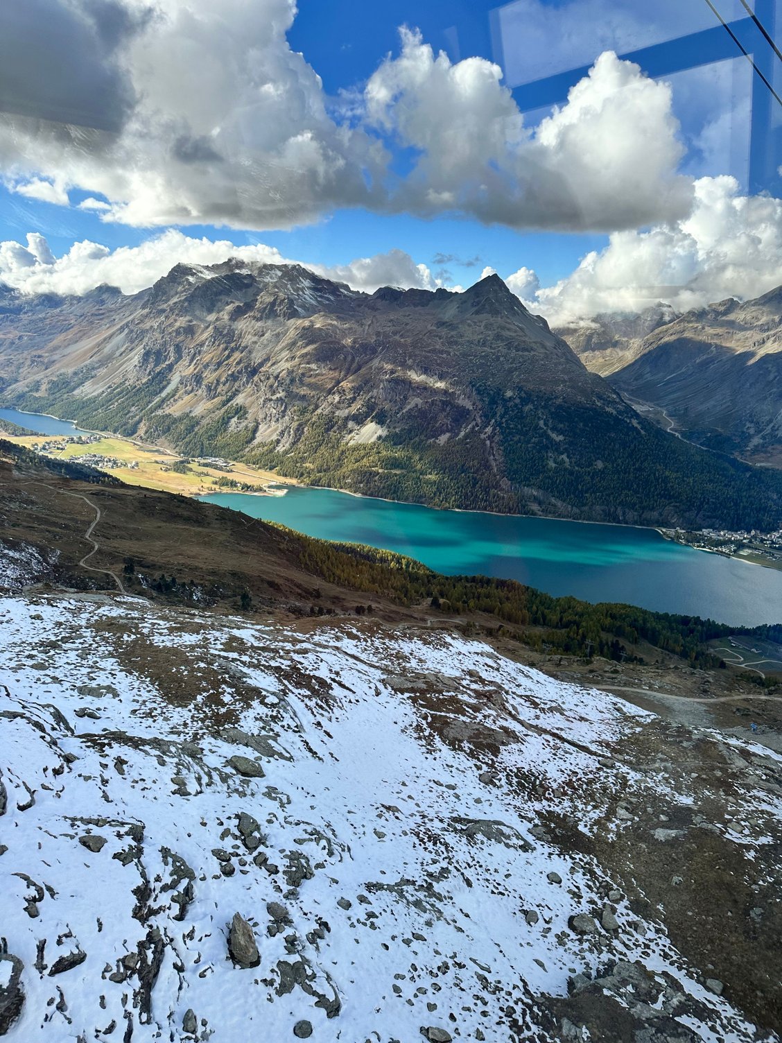 View from the Corvatsch cable car