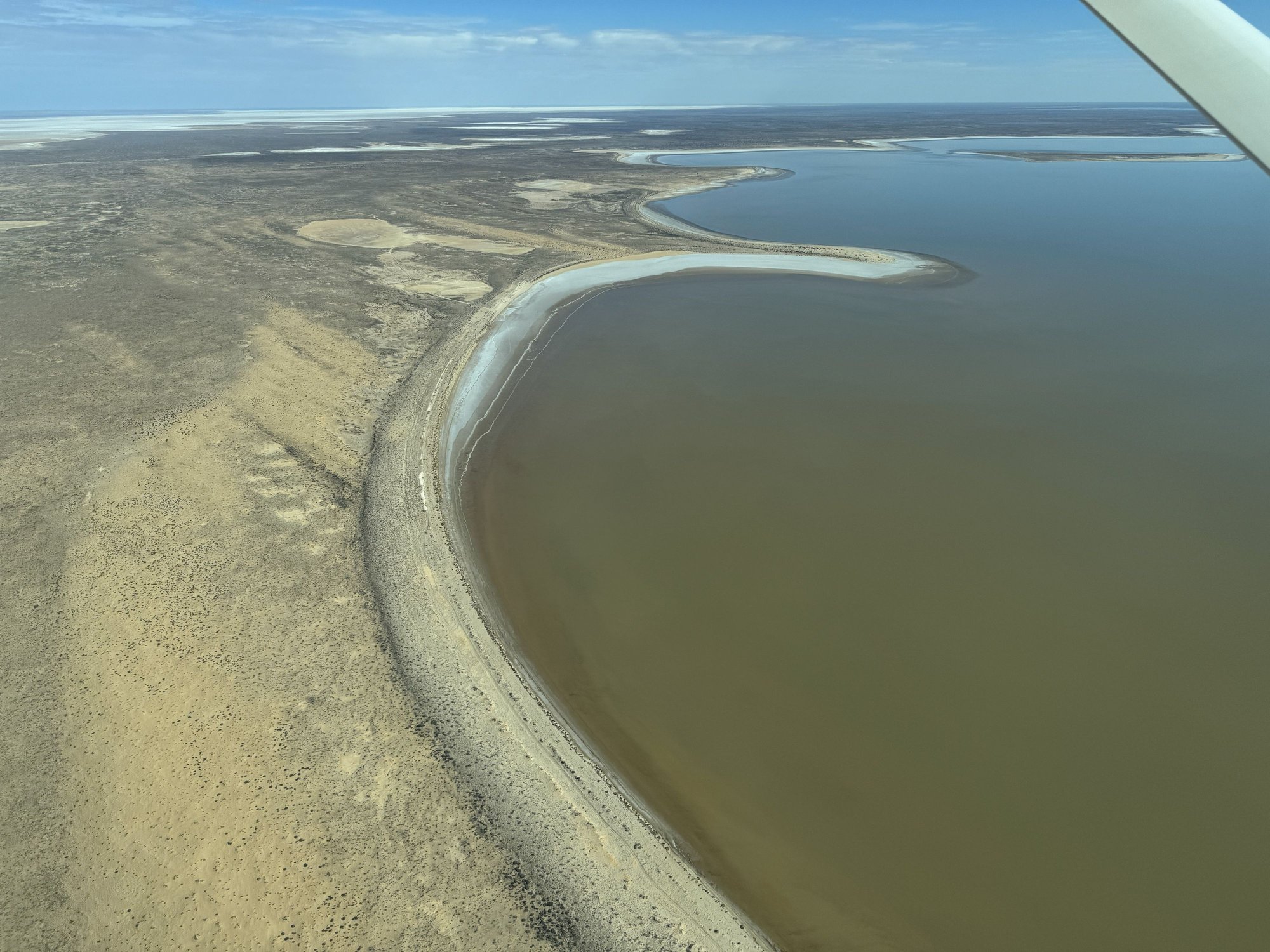 Lake Eyre - filled with water for the first time in years