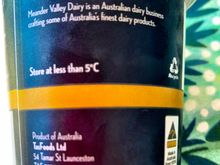 And contains nothing but Australia  cows’ milk cream.  No thickeners.