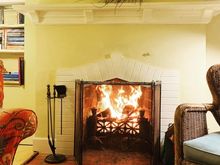 Temps dropped to low 60’s so we have a fire. 