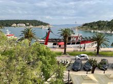 View from our Makarska hotel window.