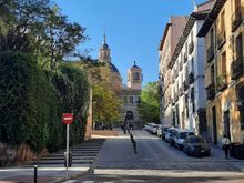 Looking across the street from the plaza where we stayed