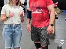 Nathan is competing in the CrossFit Open and Kate went to watch him last night. He gave blood in the morning and said that probably was not optimal, but he didn’t want to cancel giving blood. 