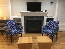 The 2 accent chairs 